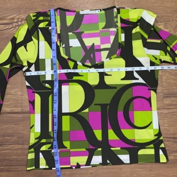 Nina Ricci Colorful Top Women Size 46(US 10/Large) - Picture 3 of 9